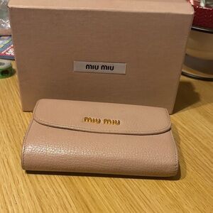 Miu Miu Blush Leather Wallet